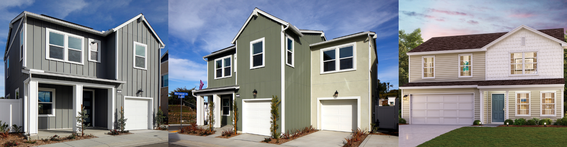 A row of houses.